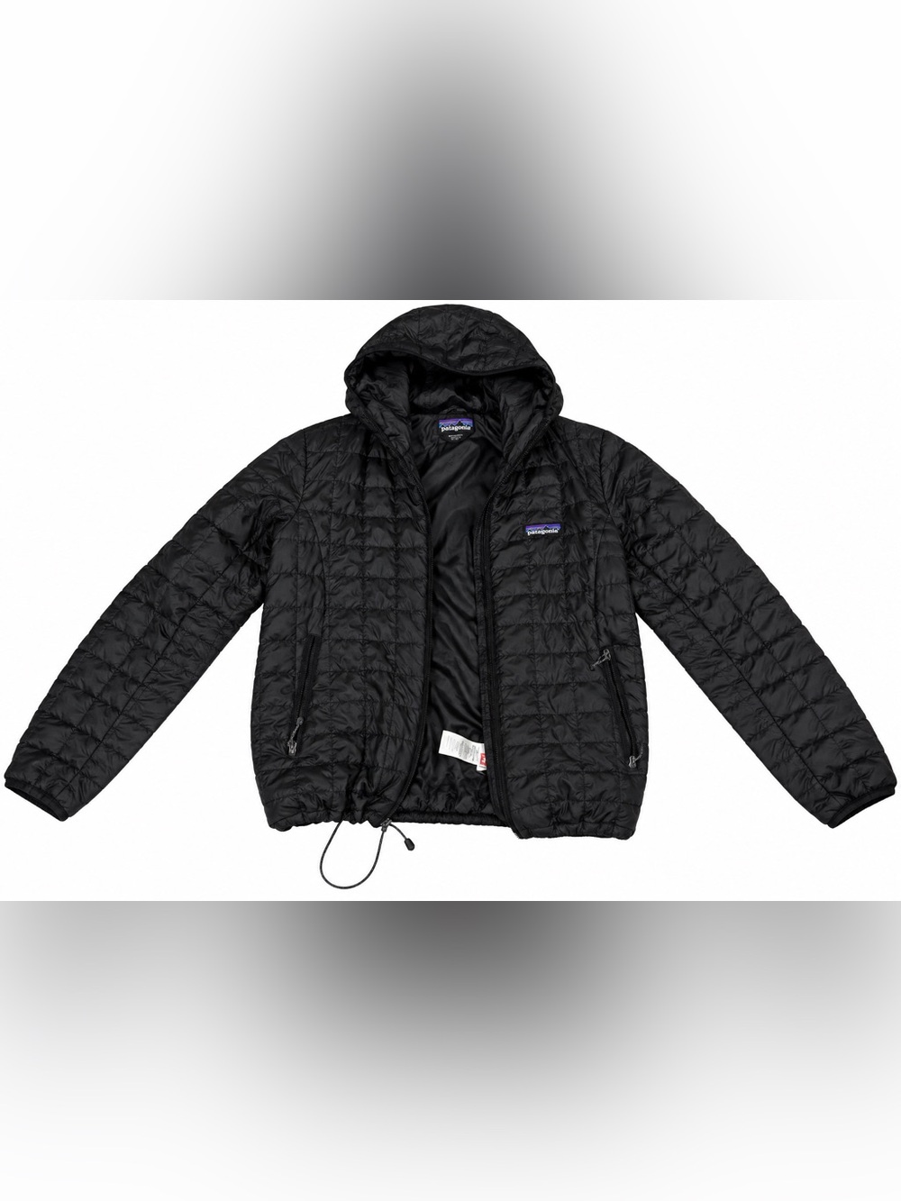 Patagonia Black Hooded Quilted Puffer Jacket